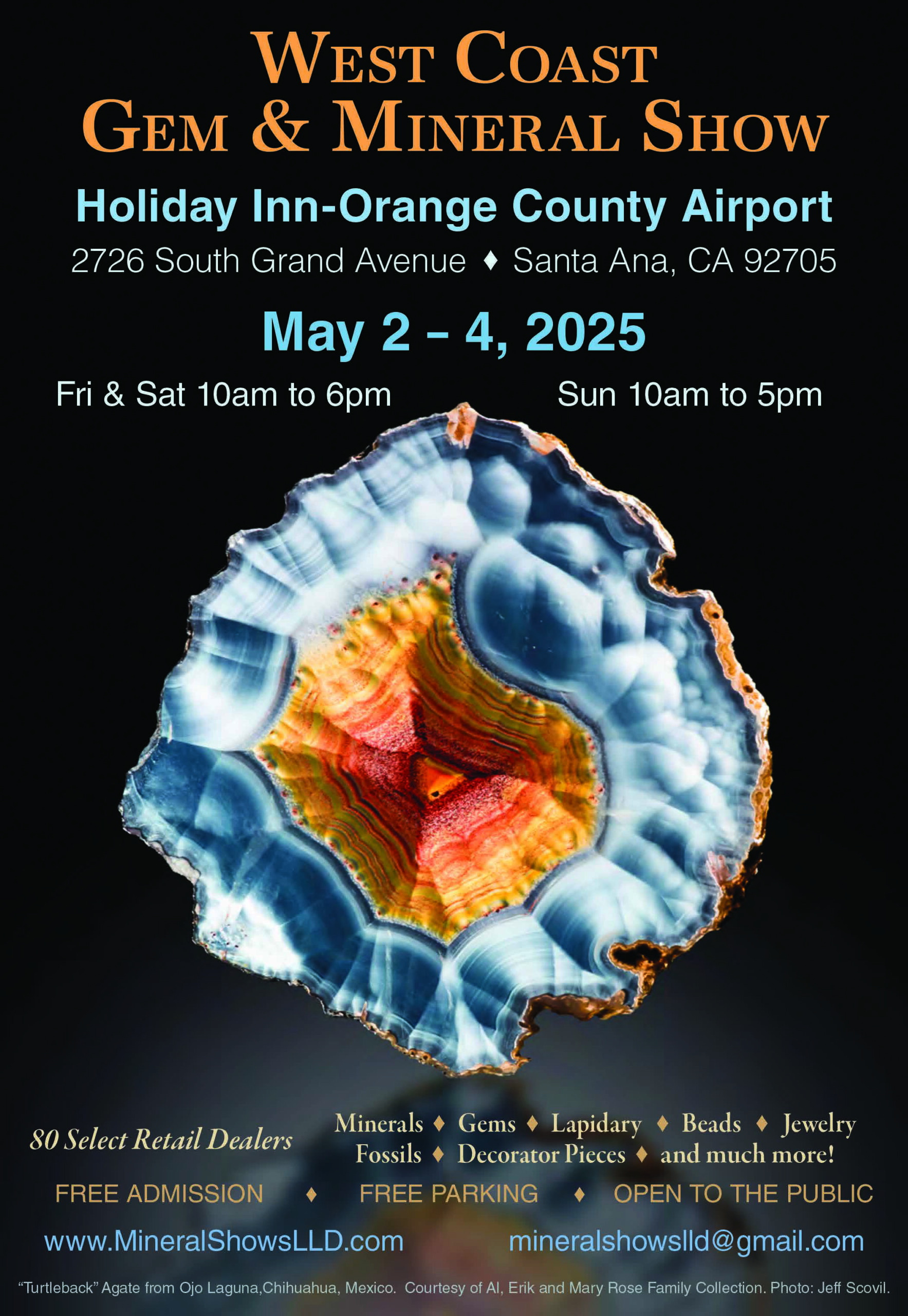 Join us at our West Coast Gem and Mineral Shows!